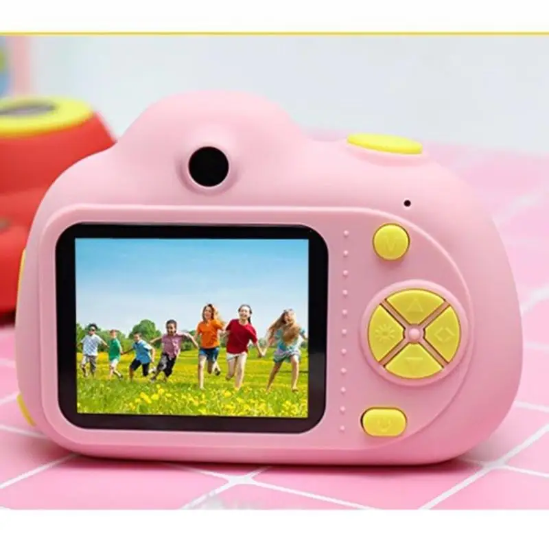 Детские игрушечные камеры 16G 2 дюймов HD Экран 800 W пикселей цифровой мини-Камера для детей + устройство для чтения карт памяти карты цифровой
