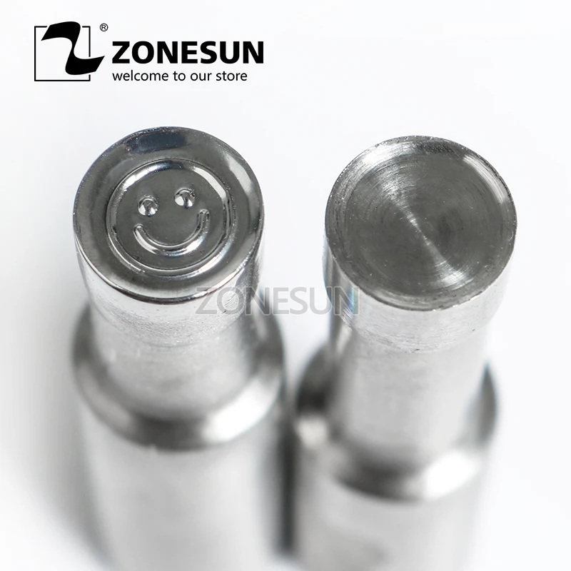 

ZONESUN Smile Tablet Press 3D Punch Mold Candy Milk Punching Die Custom Logo For punch die TDP0/1.5/3 Machine Free Shipping