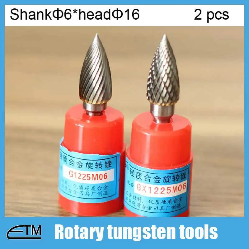 

2pcs dremel Rotary tool heart arrow shape tungsten twist drill bit for metal wood stone bone drilling shank 6mm head 16mm DT079