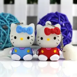 USB 3,0 высокая скорость флеш-накопитель hello kitty милые Usb флеш-накопители 64 ГБ 32 ГБ 16 ГБ 8 мини Флешка с углублением под большой палец диск на ключ