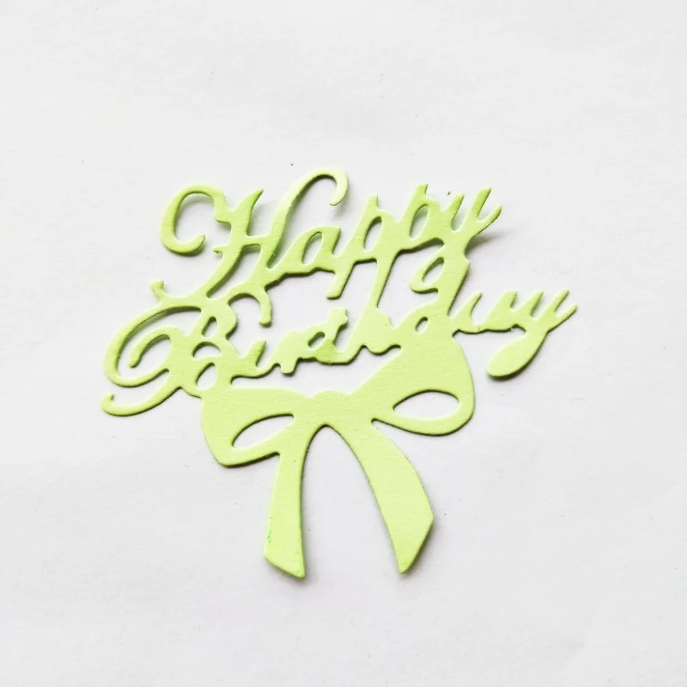 

New Happy Birthday Metal Cutting Dies for Scrapbooking DIY Album Embossing Folder Paper Cards Maker Template Decor Stencil Craft