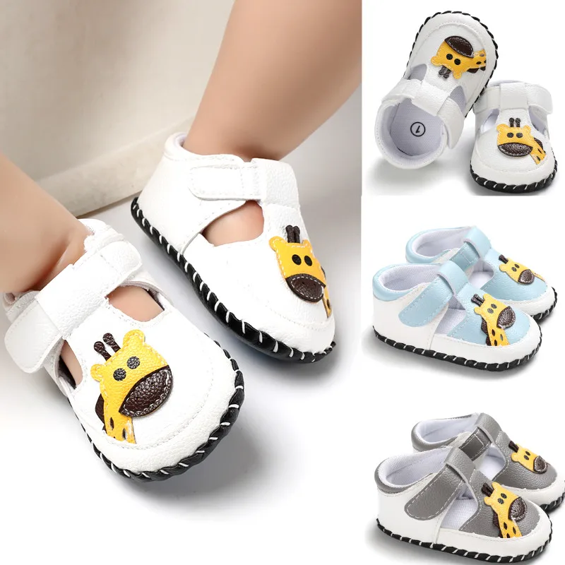 

2019 Cute Baby Girl Boy Shoes Infant First Walkers Soft Sole Leather Crib Prewalker Anti-slip Sneaker Cartoon Toddler Shoes