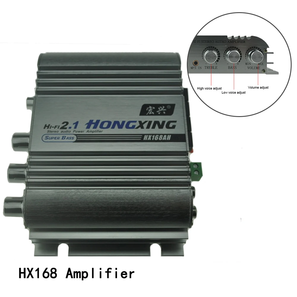 40WX2+60WX1 2.1 Channel Stereo Mini Computer Car Amplifier Subwoofer Out 12V Power Audio Amplifier