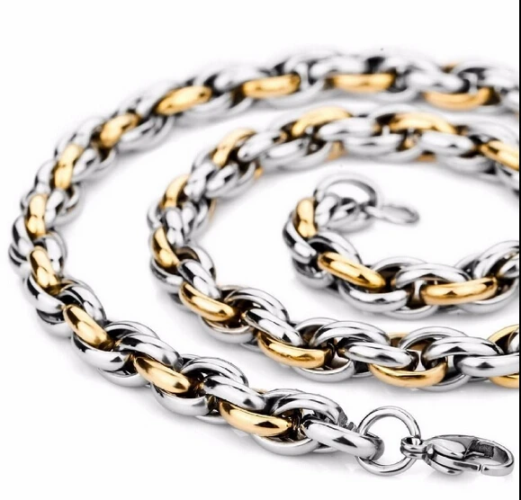 Fashion Rope Chain Necklace Mens 