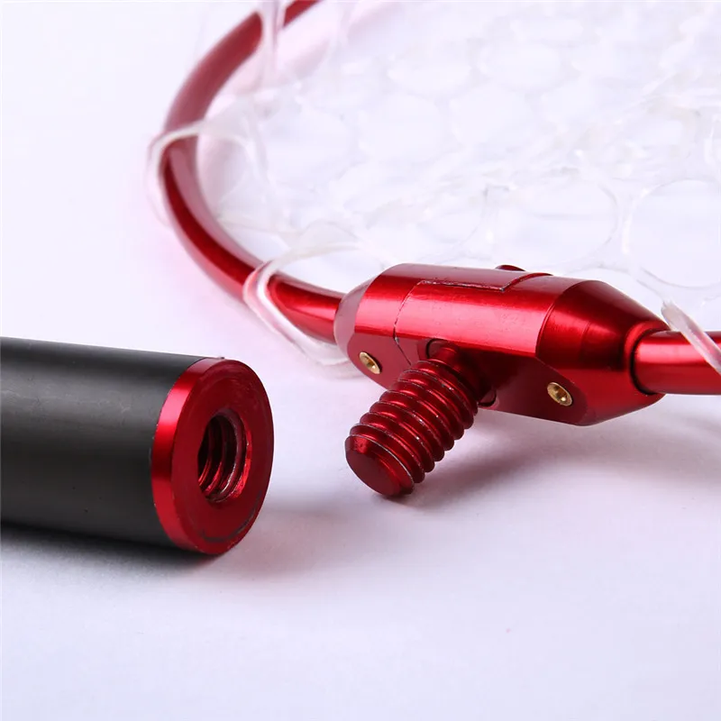 Portable Folding Fly Fishing Brail Landing Net Aluminium Alloy Frame Soft Rubber Scoop Net Fly Fishing Tools 40cmx27cmx65 (3)