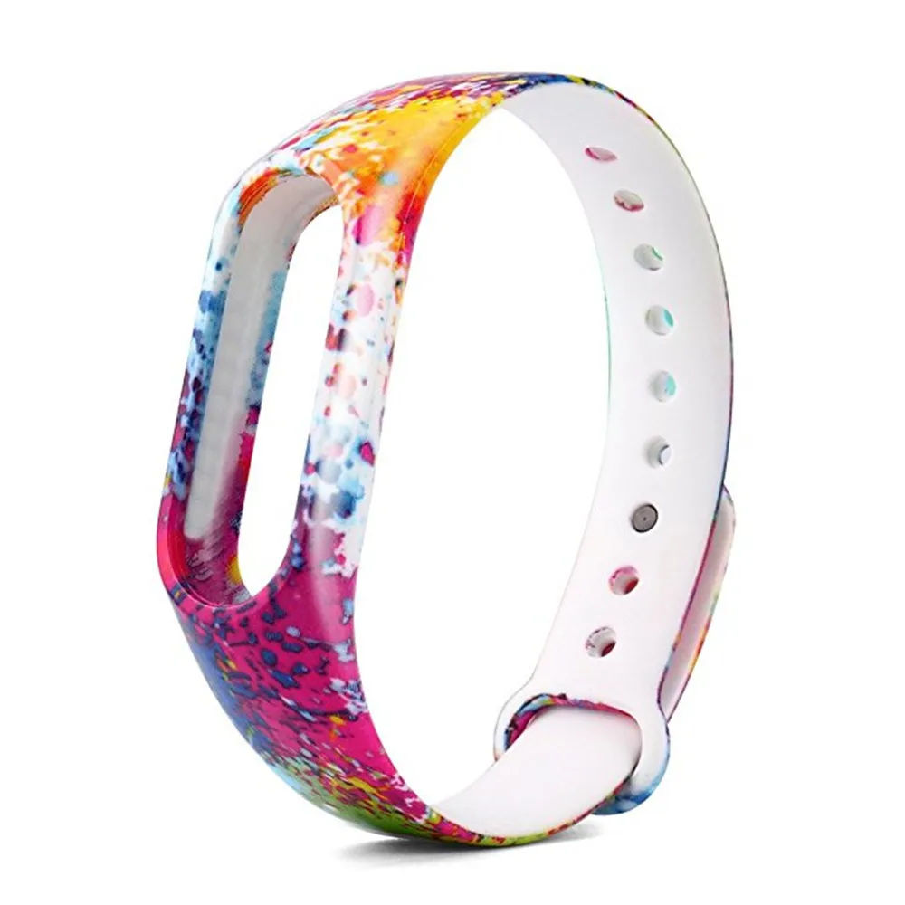 

New 1PC Replacement Silica Gel Wristband Watch Strap For Xiaomi Mi Band 2 Bracelet ja10ja24