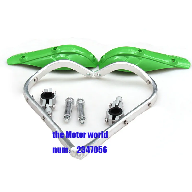 Защита рук для мотоциклов Для Suzuki Kawasaki Yamaha Мотоцикл DIRT BIKE ATV Quad руль рукавицы - Цвет: green 28mm