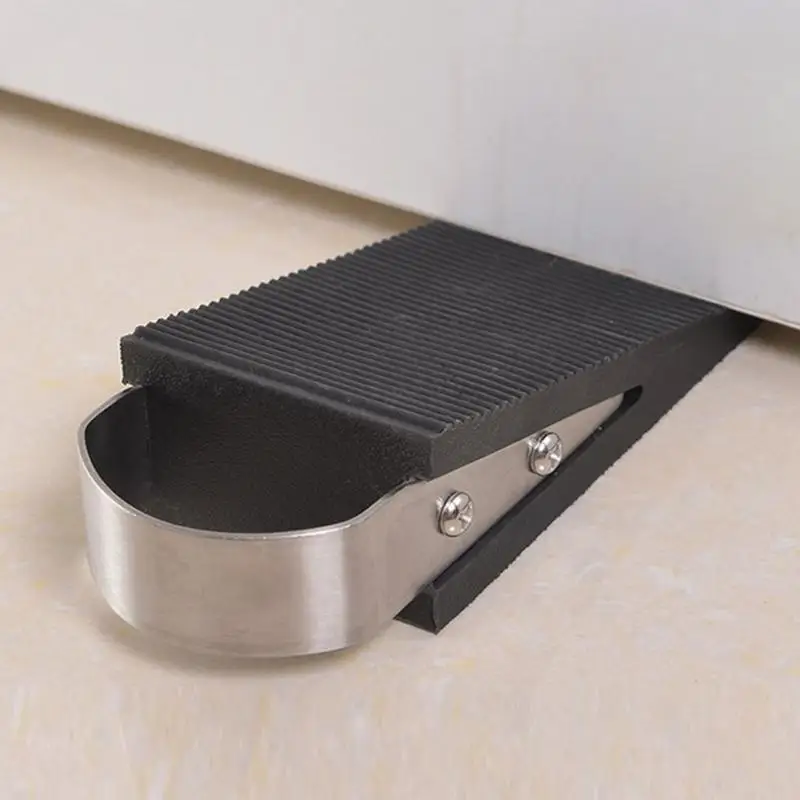 1pcs Rubber Door Stopper Wedge Block Guard Wind Dust Blocker Stopper
