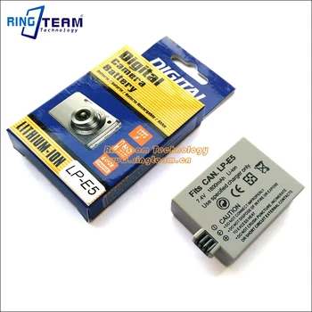

2Pcs/Lot LPE5 LP-E5 Battery Pack Rechargeable for Canon EOS Rebel XSi XS T1i 450D 500D 1000D Kiss F X2 X3 Digital SLR Cameras