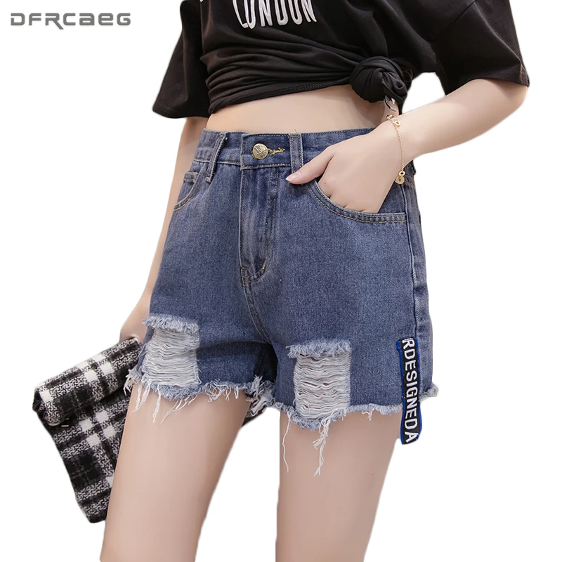2018 Винтаж женские шорты летние свободные расклешенные джинсовые короткие Панталон большие Размеры оборками джинсовые шорты Mujer Высокая