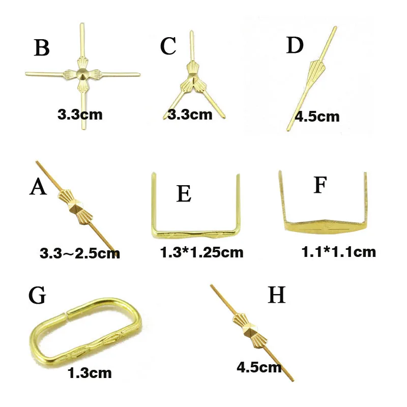1000 шт Запчасти для люстр хрустальный шарик металлический соединитель Золотой бант булавка