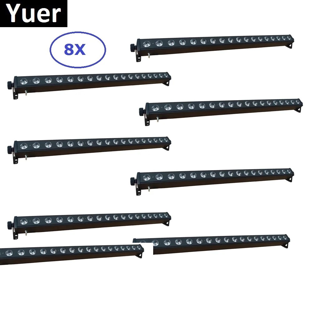 

New 18X4W RGBW 4IN1 LED Bar LED Wall Wash Light DMX 512 Washer Flood Light Dj Light Bar Party Stage Lighting Effect Projector