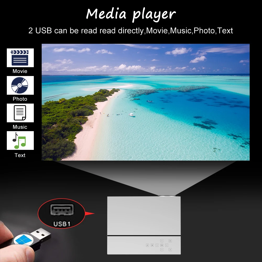 Everycom проектор Full HD 1920x1080 P T26K проектор Портативный 5500 люмен HDMI проектор видеопроектор светодиодный домашний театральный фильм