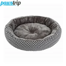 pawstrip Soft Plush Winter Dog Bed Round Cat Bed Warm Puppy Cushion Chihuahua Teddy Small Dog Bed House Pet Bed For Dogs Cat teddy in bed
