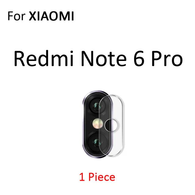 2 шт для задней панели Камера пленка для Xiaomi Redmi Note 7 5 6 8 Pro 6A 7A Стекло mi 9t se A3 защитное устройство для объектива Стекло на Red mi Note 7 8 Pro Стекло - Цвет: For Redmi note 6 Pro