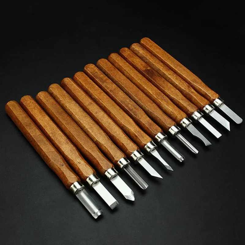12PCS Multifunction Carving knife Chisel DIY Hand Engraving Tool high