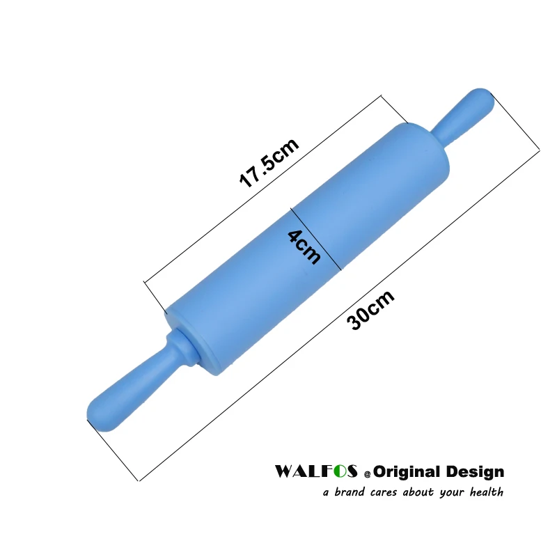 Walfos 30 см с антипригарным покрытием помадковая роликовая скалка для детей Fondant