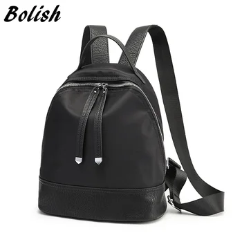 

Bolish Korean Female Backpack All-match Tide Fashion Leisure Travel Bagpack Small Fresh Oxford Rucksack