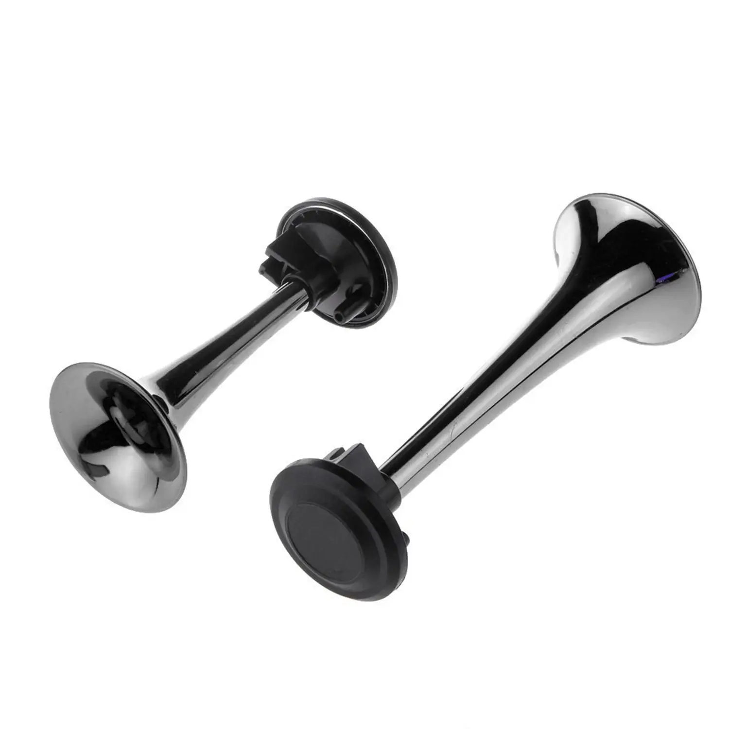  12V 178db Black Car Motorcycle Air Horn Train Kit Dual Trumpet Ultra Loud