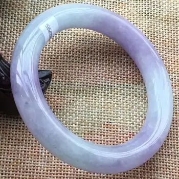 

55mm Certified (Grade A) Natural ice Green Jadeite JADE Bracelet Bangle 200795