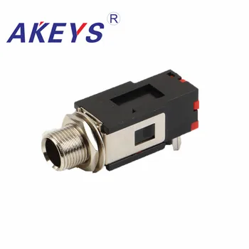 

5PCS PJ-602B 2 pin power socket 6.35mm headphone socket master audio jack switch