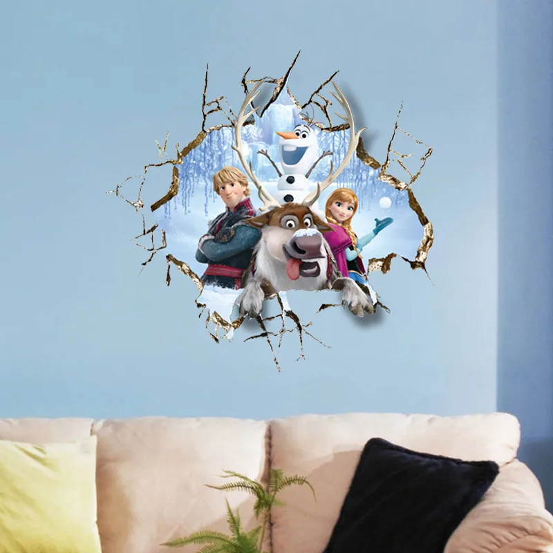 Cartoon Frozen Kids DIY 3D Sticker Snow Puzzle Children's Room Decoration Kindergarten Stickers Pegatinas Autocollant Enfant Cartoon Frozen Kids DIY 3D Sticker Snow Puzzle Children's Room Decoration Kindergarten Stickers Pegatinas Autocollant Enfant