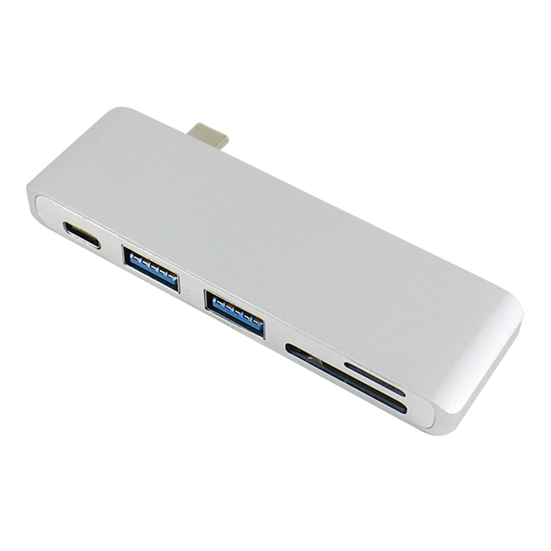 

USB-C 3.1 Multi-port Hub Adapter with 2 Ports USB 3.0 Type-C Hub Splitter PD Card Reader for Macbook Pro Air Upgrade
