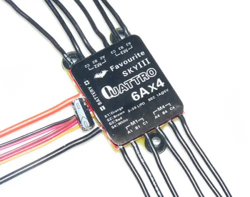 

FVT 6A 4 в 1 BIHELI программа ESC Brushless 4X ESCs/регулятор скорости LT130 Ml130