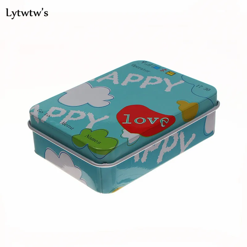 Лидер продаж Lytwtw's 1 шт. новый модный прямоугольный жестяной лист маленькая