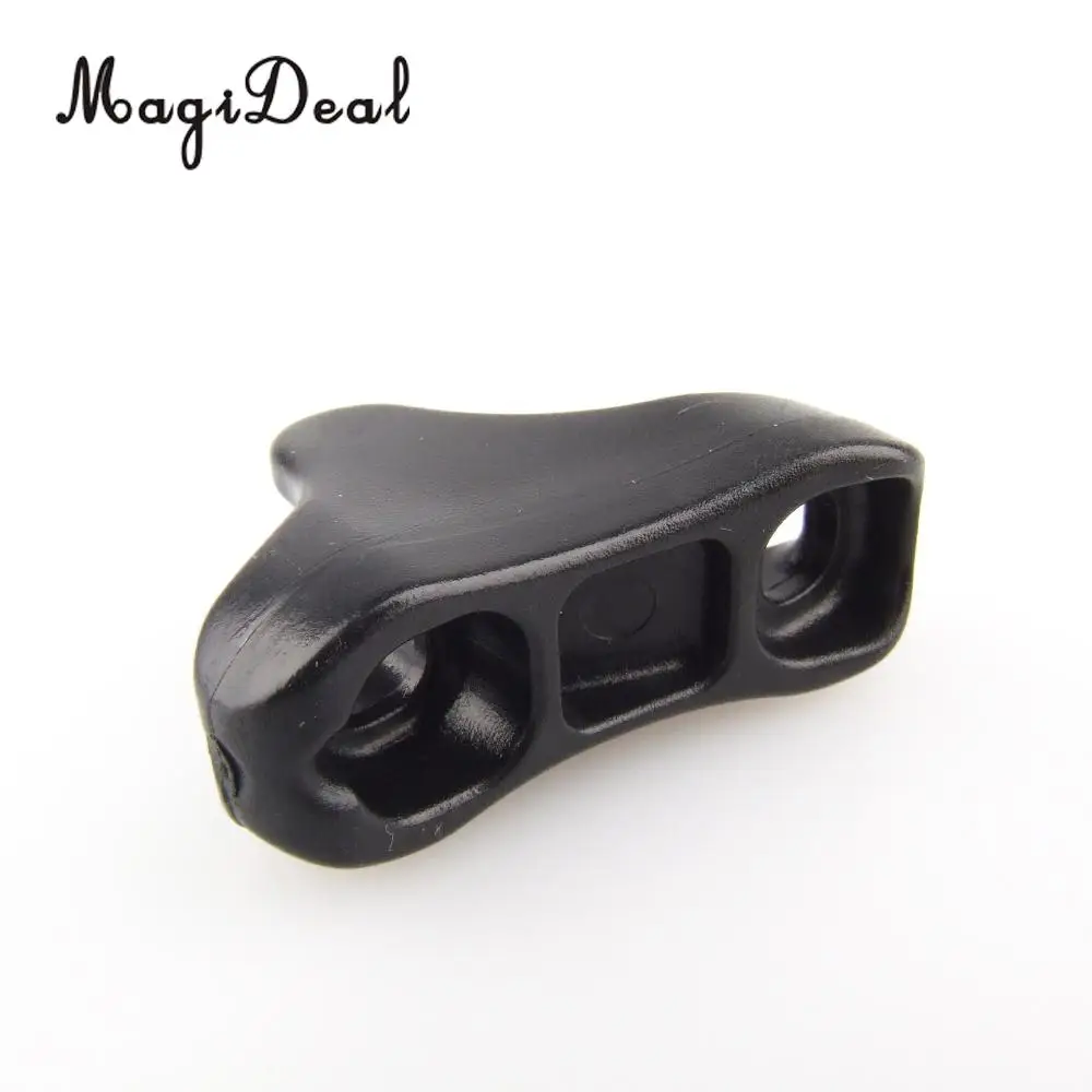 Outdoor 10Pcs Black Plastic Camping Tent Guyline Runners Cord Rope Tensioners S/L for Car Field Tents Sleeping Bags Backpacks