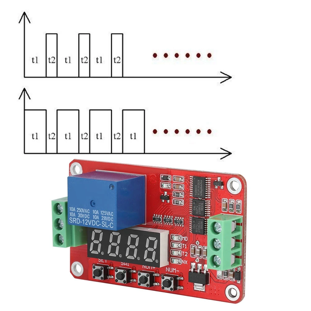 Многофункциональный FRM01 12 В релейный модуль бесконечная петля синхронизации 1 канал самоблокирующийся релейный цикл таймер модуль Автоматизация Задержка петля