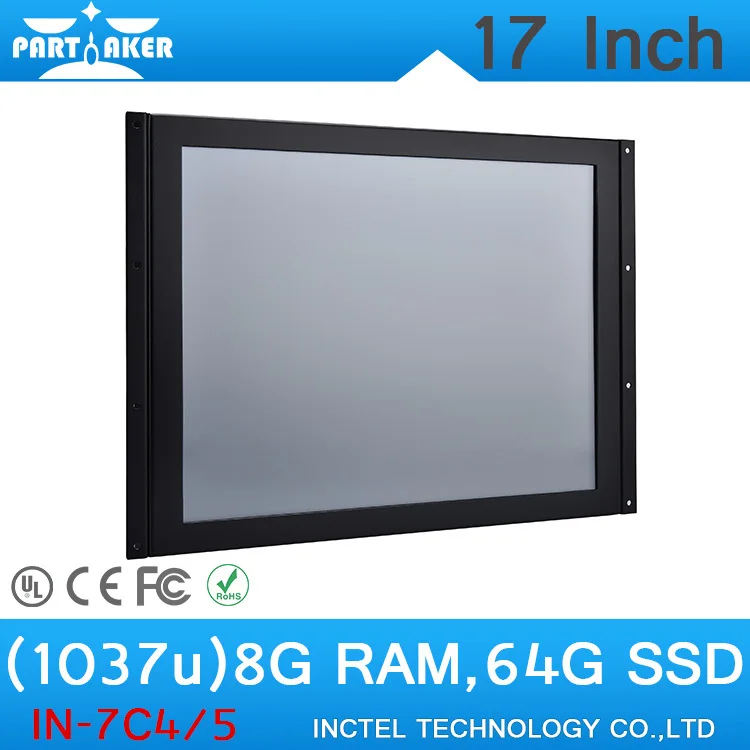 

New style 17 inch laptop computer linux windows desktop computer with Intel Celeron 1037u 1.8Ghz 8G RAM 64G SSD