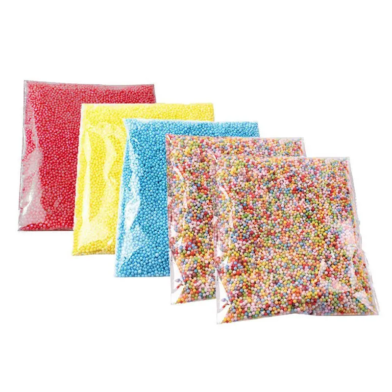 

5 Pack Mini Foam Particles Styrofoam Balls Slime Foam For Slime Arts Crafts Supplies, DIY Wedding Party Decoration