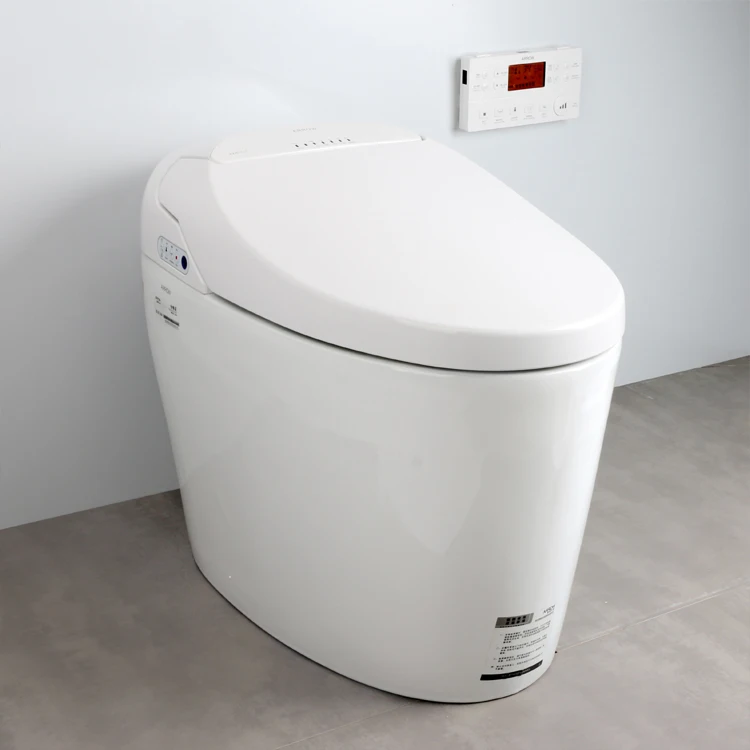 

Bathroom smart toilet multi-function, that is, hot type with remote control toilet, drying and automatic flushing AKB1135