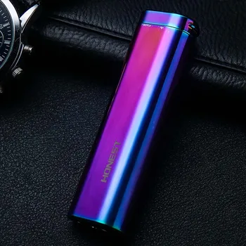 

50pcs/lot Honest Genuine tungsten wire lighter charging USB with LED lights metal multi - functional cigarette lighter custom
