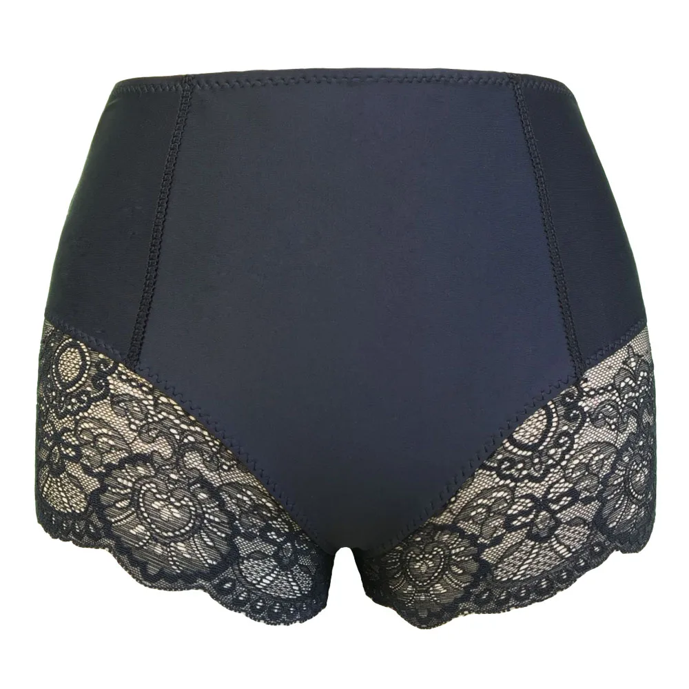 Sexy Ladies Lace Trim Control Panties Women Waist Corsets Cincher Body