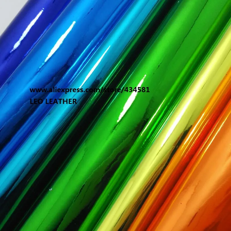 3PC A4 SIZE (21x29cm) Patent Mirror Leahter Fabric PU Leather for DIY Sewing P822e