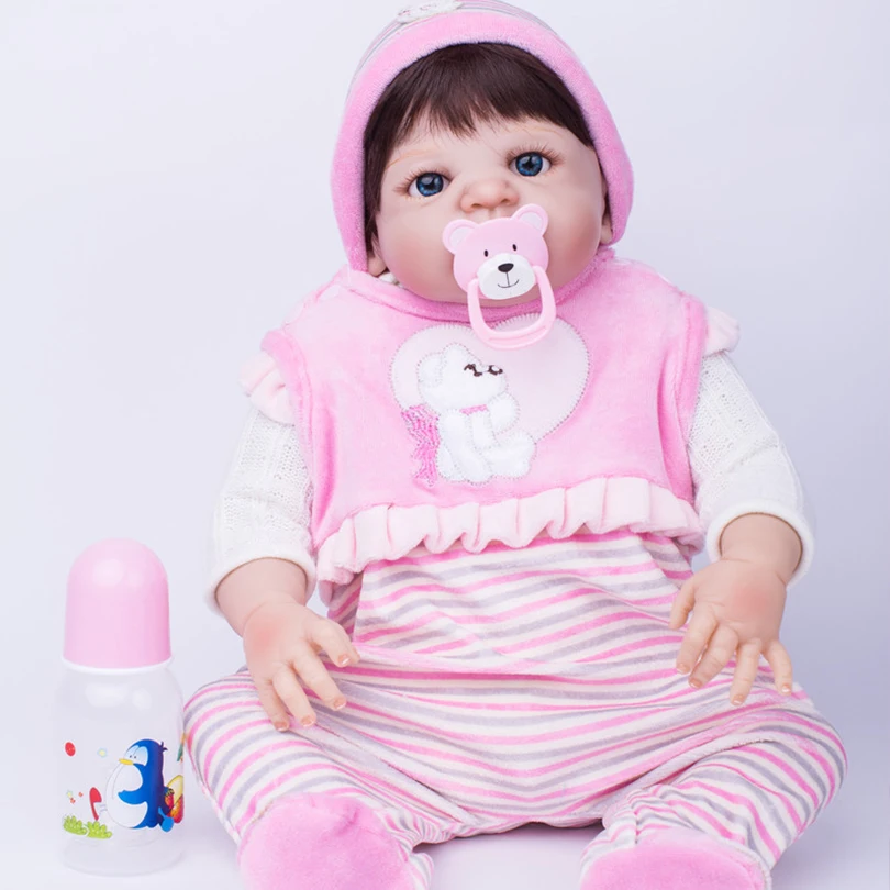 Lovely Baby Dolls Fashion Full Silicone Toys for Kids Accessories Reborn Girls Dolls Lifelike Real Alive Silicone Reborn Dolls full-silicone-baby : image Lovely Baby Dolls Fashion Full Silicone Toys for Kids Accessories Reborn Girls Dolls Lifelike Real Alive Silicone Reborn Dolls full-silicone-baby