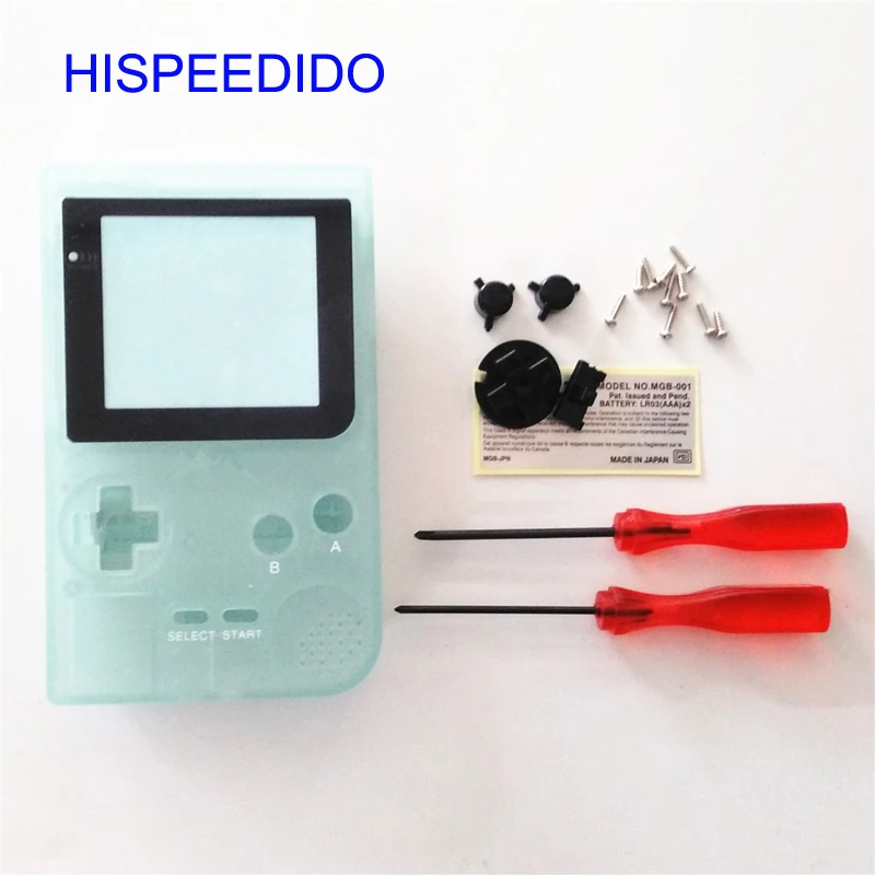

HISPEEDIDO Glow in the Dark Noctilucent Replacement Repair Full Shell Housing Pack Cover For Game Boy Pocket GBP Plastic Case