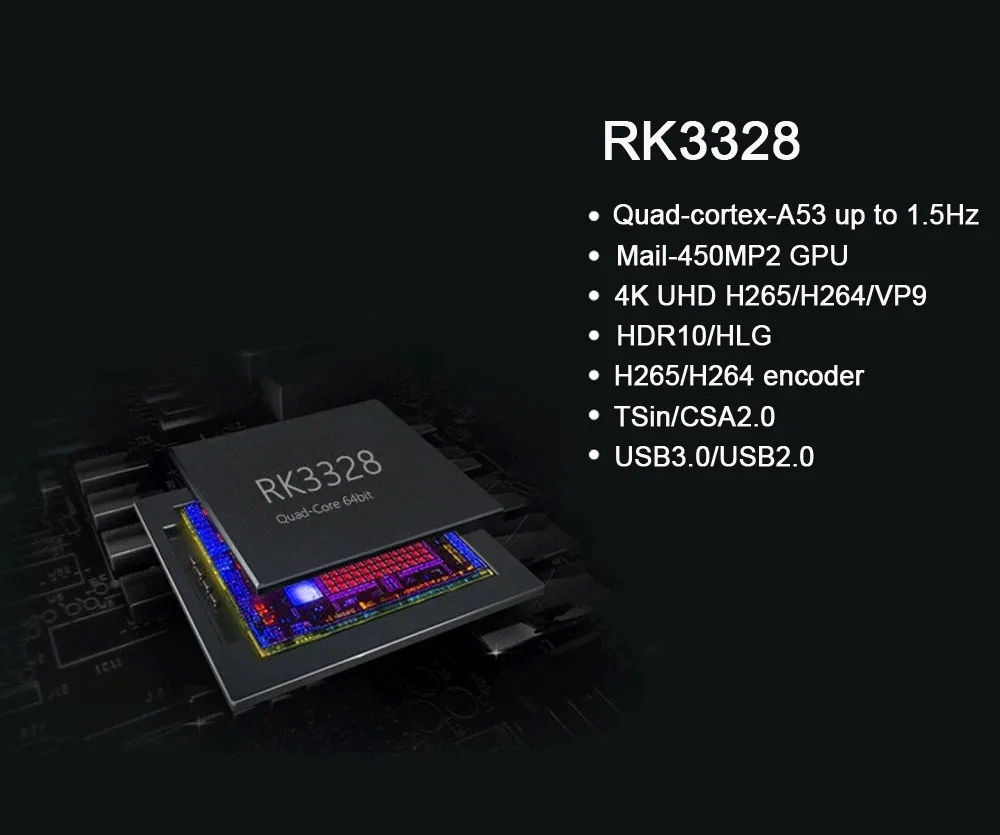 H96 Max+ MaX Plus Смарт ТВ приставка RK3328 четырехъядерный процессор 64 бит Mali-450 GPU 4G/64G Android 9,0 2,4G/5,0 GHz Wifi приставка семейный ТВ
