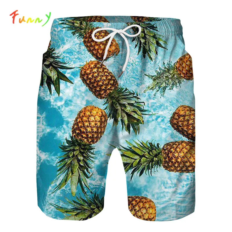 boys pineapple swim shorts