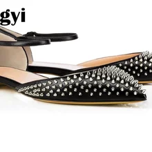 Hongyi/ г. весенние модные цветные туфли на плоской подошве с кристаллами женские роскошные Лоферы без застежки с заклепками и бусинами