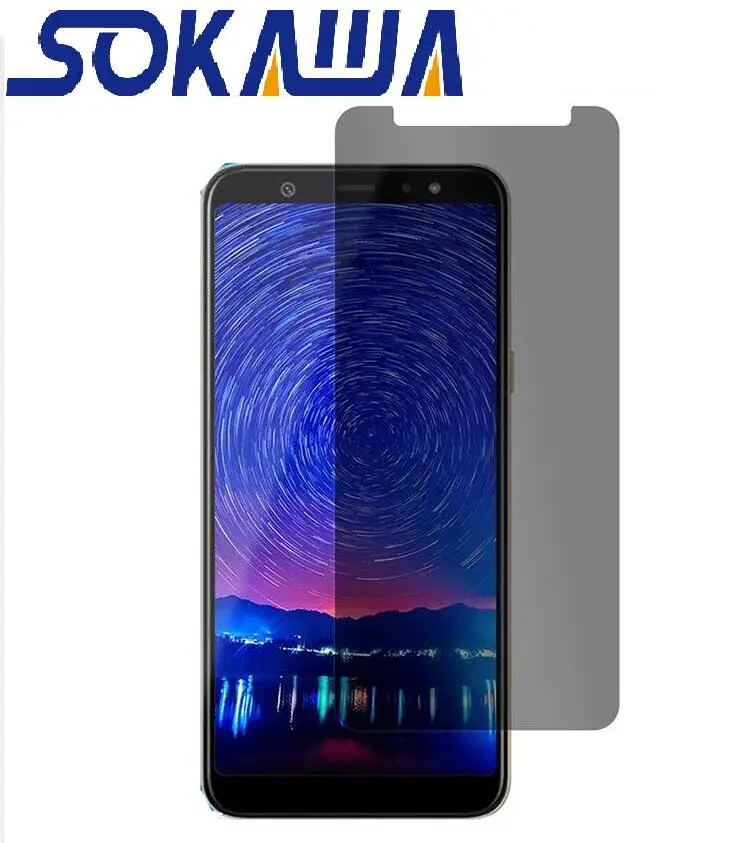 

For Samsung Galaxy A8 Plus & Galaxy A6 Plus 2018 Anti Spy Tempered Glass Front Film Privacy Screen Protector