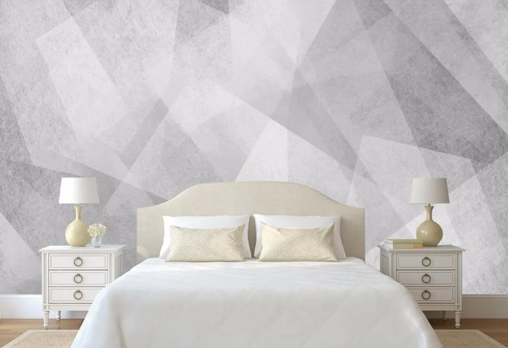 

Simple wall papers home decor Individuality abstract geometric pattern 3D photo wall mural
