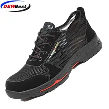 Летняя дышащая защитная обувь; Мужская Легкая летняя обувь для пирсинга и пирсинга; тонкие сетчатые кроссовки