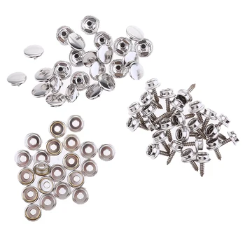 

Rivets Copper Decoration Length 15mm Stainless Steel Screw Kit 75Pcs Cover Button Socket For Tents