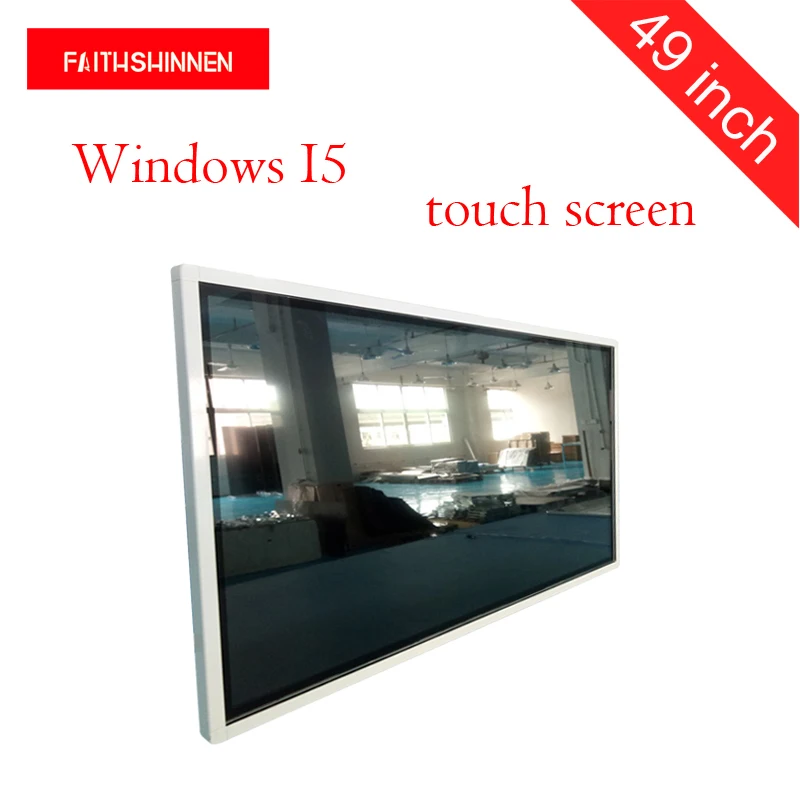 49 дюймовый настенный цифровой рекламный плеер дисплей киоск 1080p Windows I5 экран| |