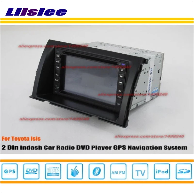 Best Liislee For Toyota Isis 2004~2014 Radio CD DVD Player & GPS Nav Navi Map Navigation System Double Din Car Audio Installation Set 1