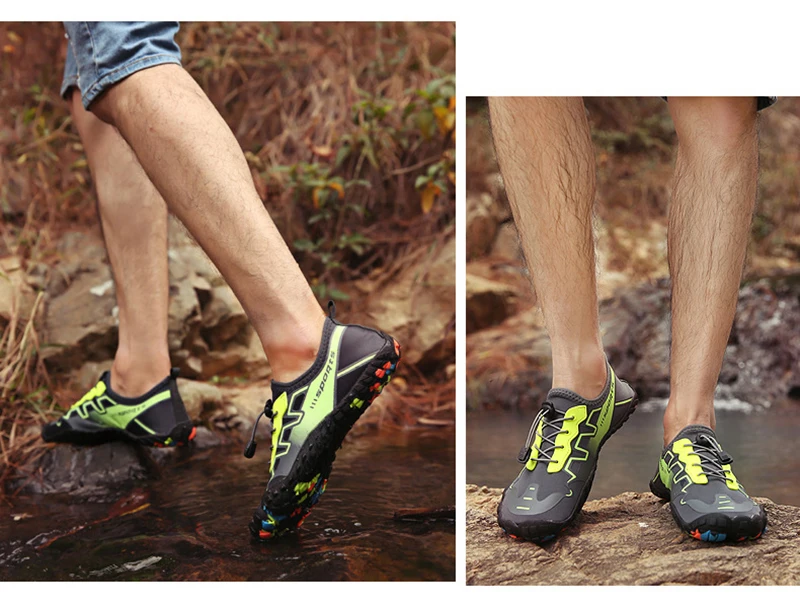 Эластичные быстросохнущие походные ботинки для мужчин и женщин; обувь для альпинизма; треккинговые кроссовки; нескользящие слипоны; пляжная обувь; кроссовки унисекс