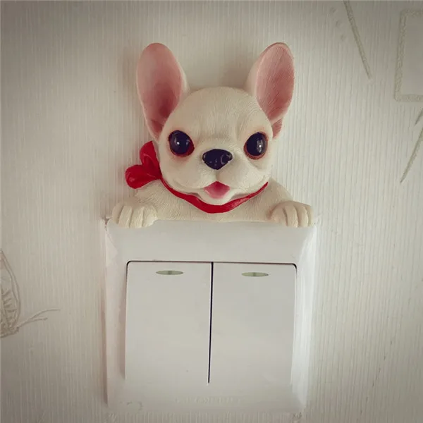 French Bulldog cute puppy dogs resin switch stickers fridge magnets - Buyer's Show 11